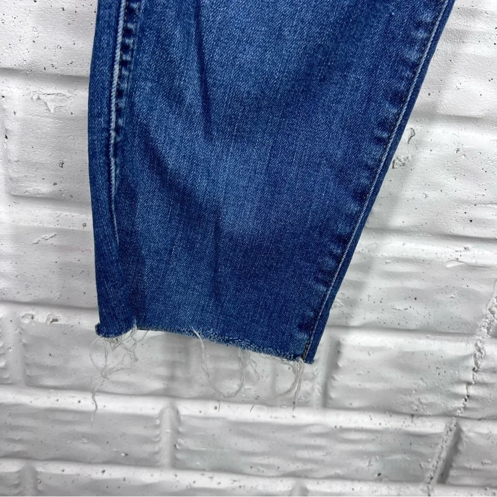 JCREW Vintage Straight Leg Jeans button fly raw hem
